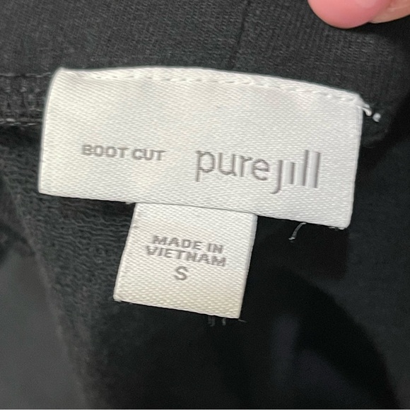 J Jill Pure Jill Pull On Straight Leg Pants Black Stretch Comfort Womens Small - Picture 5 of 7